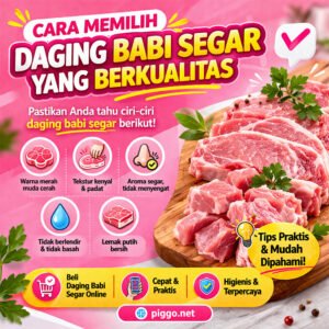 daging babi segar