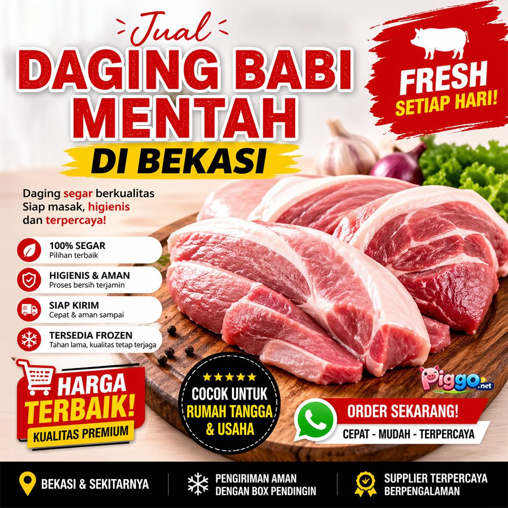 jual daging babi mentah di bekasi