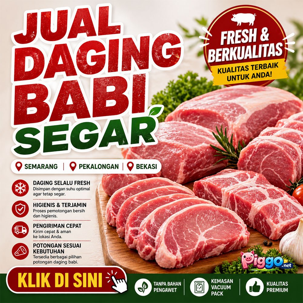 jual daging babi segar