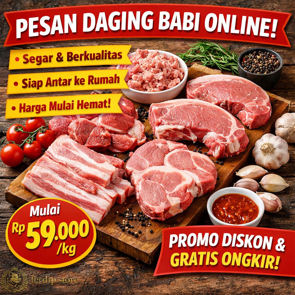pesan daging babi online