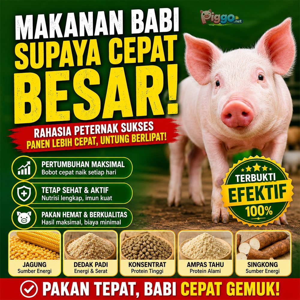 makanan babi supaya cepat besar image